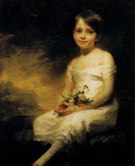 Young Girl Holding Flowers